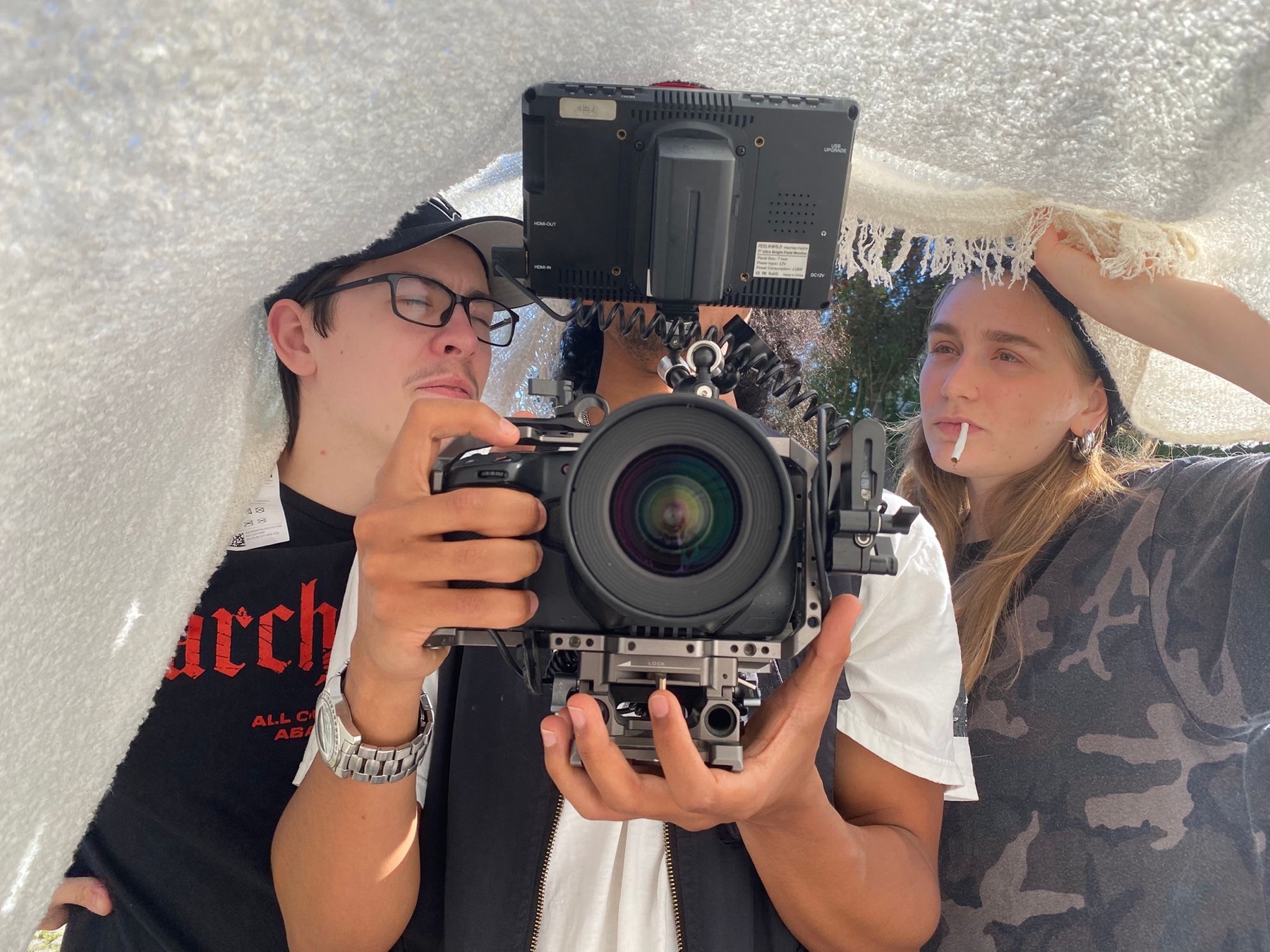 Joel Tesfai behind the camera